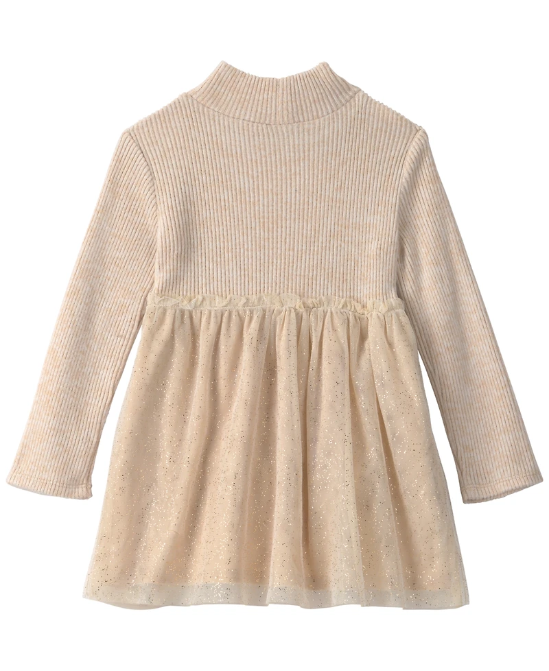 Carter's Toddler Girls' 2T-5T Long-Sleeve Mock-Neck Tulle Dress