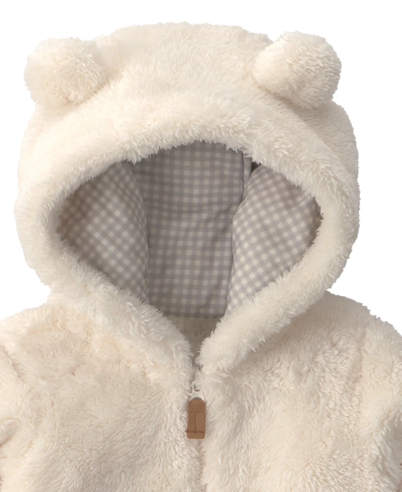 Carter's Baby Boys' or Girls' Teddy Fleece Hooded Zip-Up Jacket