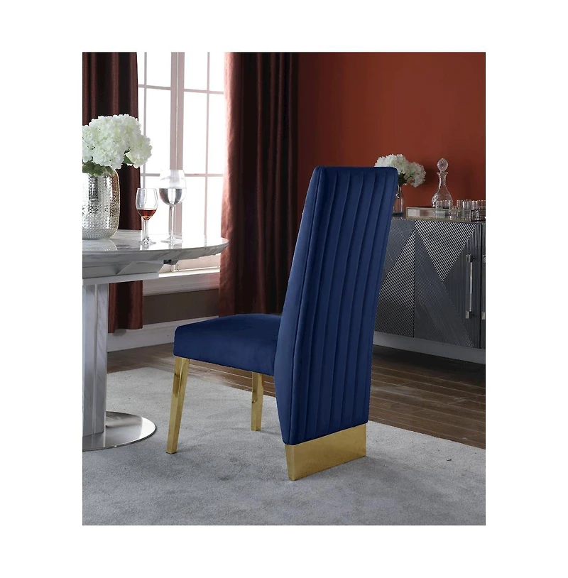 Meridian Furniture Porsha Velvet Dining Chair, Set of 2