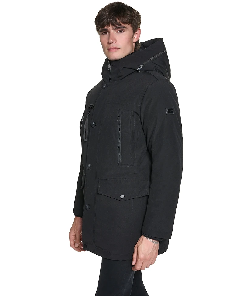 Karl Lagerfeld Paris Men's Signature Parka Jacket