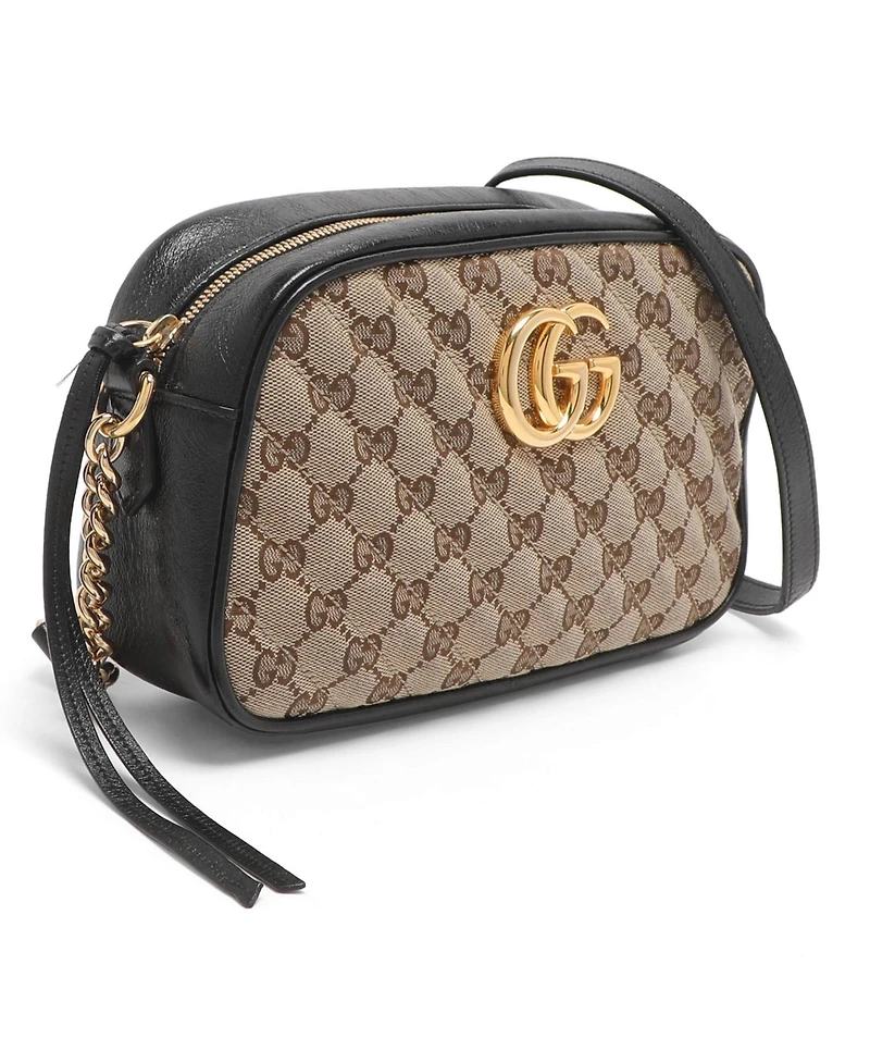 Pre-Owned Gucci Women's Gg Marmont Canvas Camera Bag