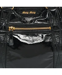 Pre-Owned Miu Miu Women's Matelasse Patent Leather Tote Bag