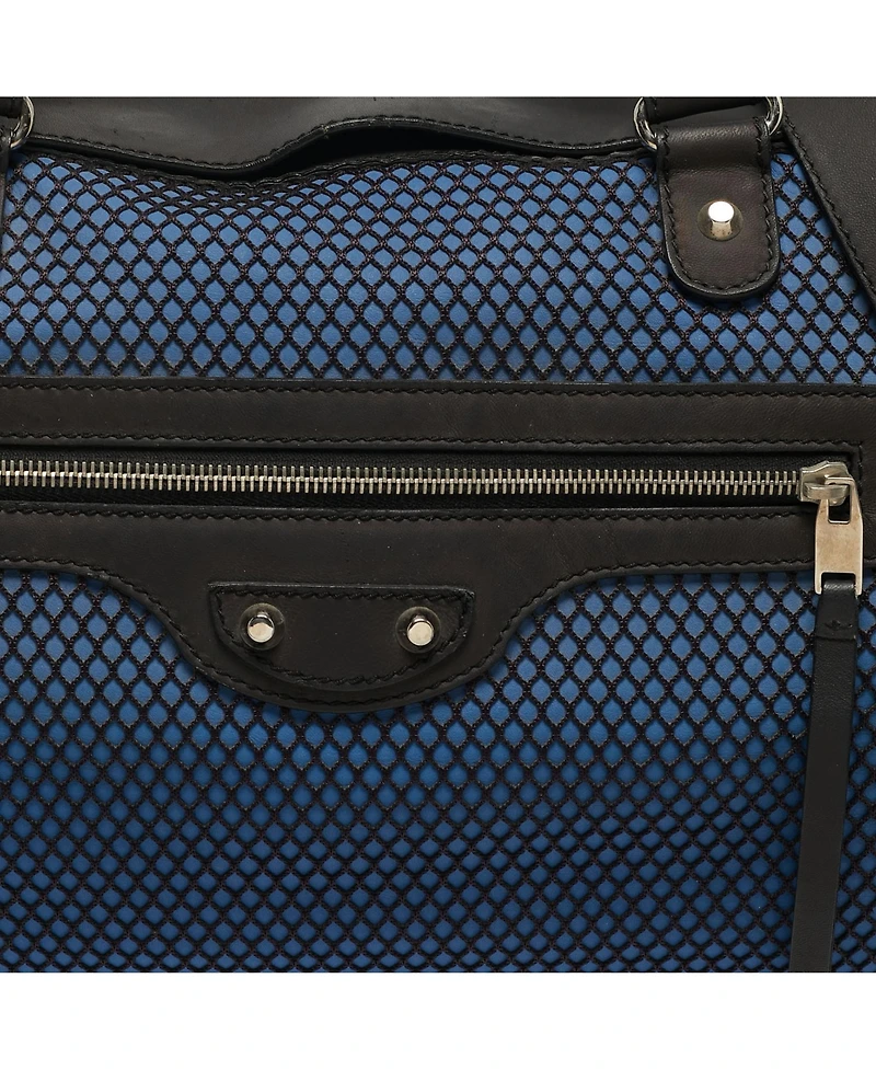 Pre-Owned Balenciaga Women's Mesh and Leather Squash Duffel Bag