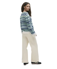 Finery London Women's Audrenia Striped Crochet Sweater