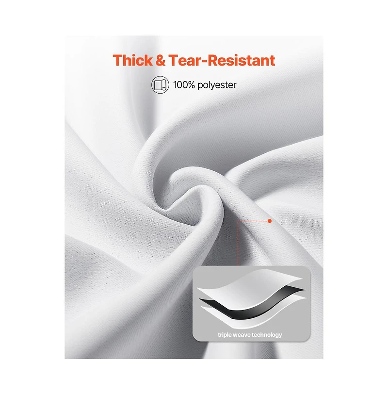 Slickblue Room Darkening Blackout Curtains, 2 Panel Grommet Drapes for Bedroom and Living Room