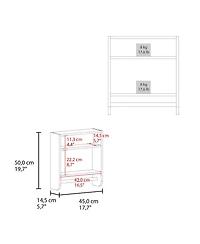 Fm Furniture Pine medicine cabinet in melamine with a towel bar and mirror included