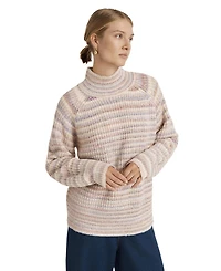 Finery London Women's Helen Long-Sleeve Striped Funnel Neck Sweater