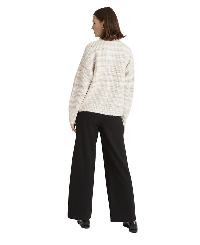 Finery London Women's Whitney Striped Crew-Neck Relaxed-Fit Cardigan