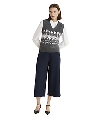 Finery London Women's Courtney Fair Isle V-Neck Sleeveless Sweater Vest