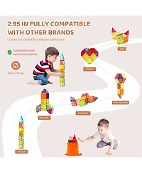 Sugift Magnetic Building Tiles 32-Piece Building Set, Ages 3+