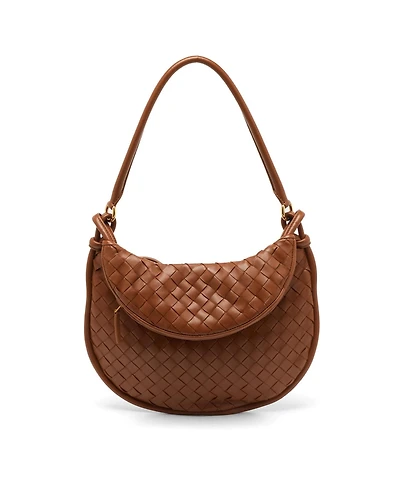 Pre-Owned Bottega Veneta Women's Intrecciato Leather Medium Gemelli Shoulder Bag