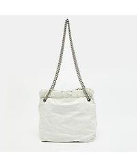 Pre-Owned Balenciaga Women's Crushed Leather Chain Shoulder Bag