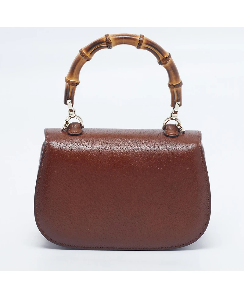 Pre-Owned Gucci women's Bree Gg Canvas and Leather Crossbody Bag