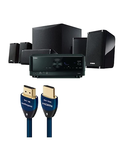 Yamaha Yht-5960U 5.1-Channel Dolby Atmos Home Theater System Bundle