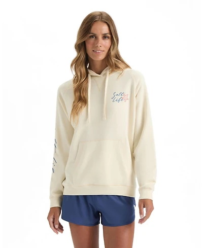 Salt Life Women's Crab Bay Relaxed-Fit Kangaroo-Pocket Hoodie