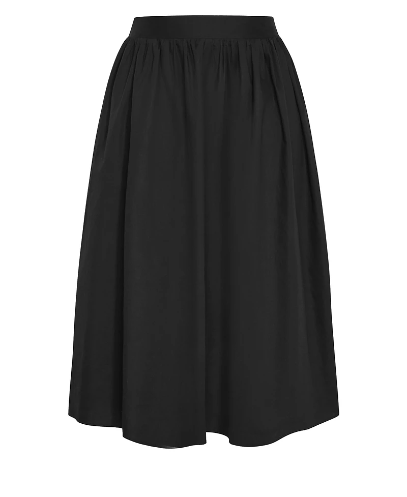 City Chic Plus Maci A-Line Midi Skirt
