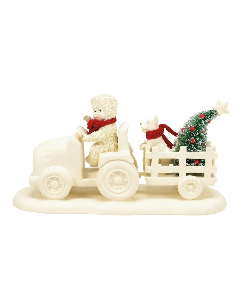 Department 56 Snowbabies Delivering the Tree Figurine