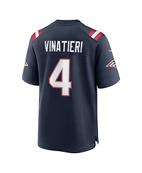 Nike Men's Adam Vinatieri New England Patriots Relaxed Fit V-Neck Team Retired Game Jersey