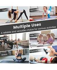 Glintex Folding Exercise Mat, 4 Panels, 10 x 4 ft Pu Leather Surface