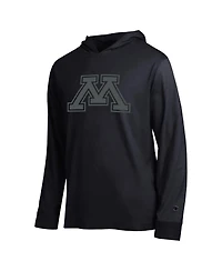Champion Men's Black Minnesota Golden Gophers Tonal All-Star Long Sleeve Hooded Sweatshirt