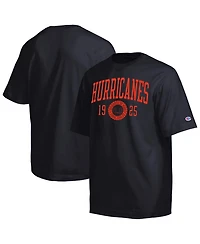 Champion Men's Black Miami Hurricanes Established Tradition Heavyweight T-Shirt