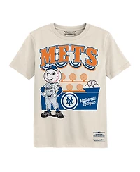 Mitchell & Ness Preschool Cream New York Mets Step Back Up T-Shirt