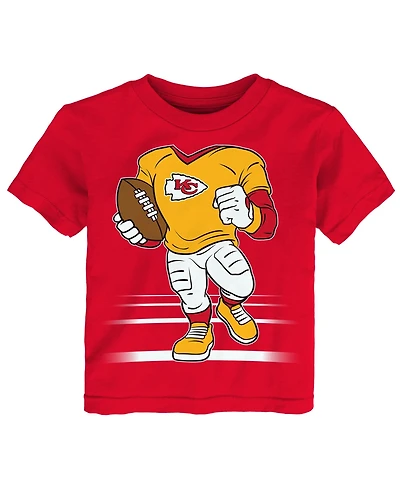 Outerstuff Toddler Boys' 2T-5T Kansas City Chiefs Game Fit Screen Print Graphics T-Shirt