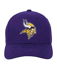 Outerstuff Big Boys and Girls Minnesota Vikings Curved-Bill High-Crown Snapback Cap