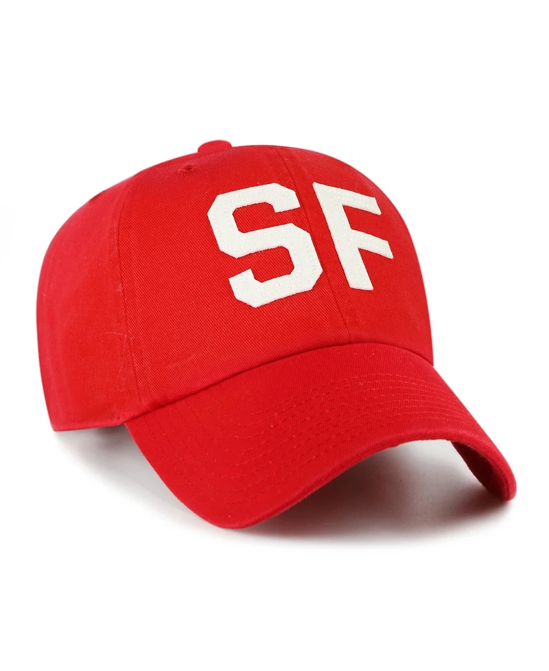 '47 Brand Women's Scarlet San Francisco 49ers Finely Clean Up Adjustable Hat