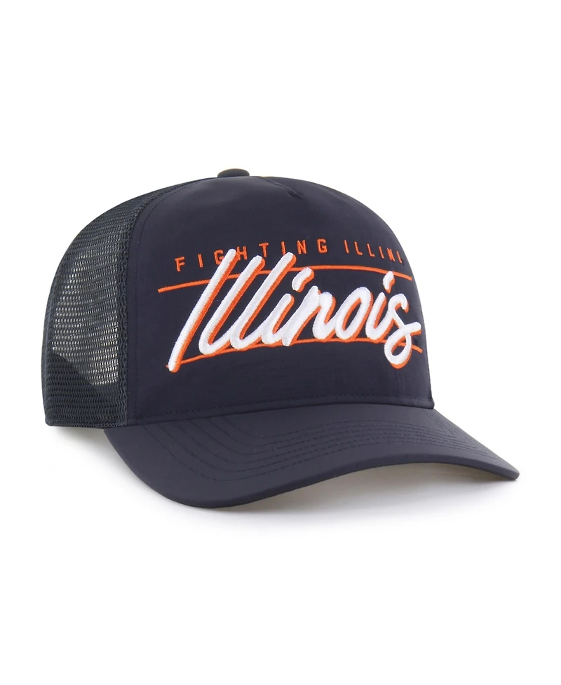 '47 Brand Men's and Women's Navy Illinois Fighting Illini brrr° Condor Mesh Hitch Adjustable Hat
