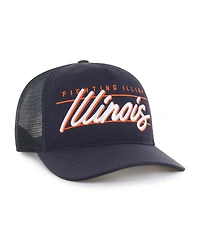 '47 Brand Men's and Women's Navy Illinois Fighting Illini brrr° Condor Mesh Hitch Adjustable Hat