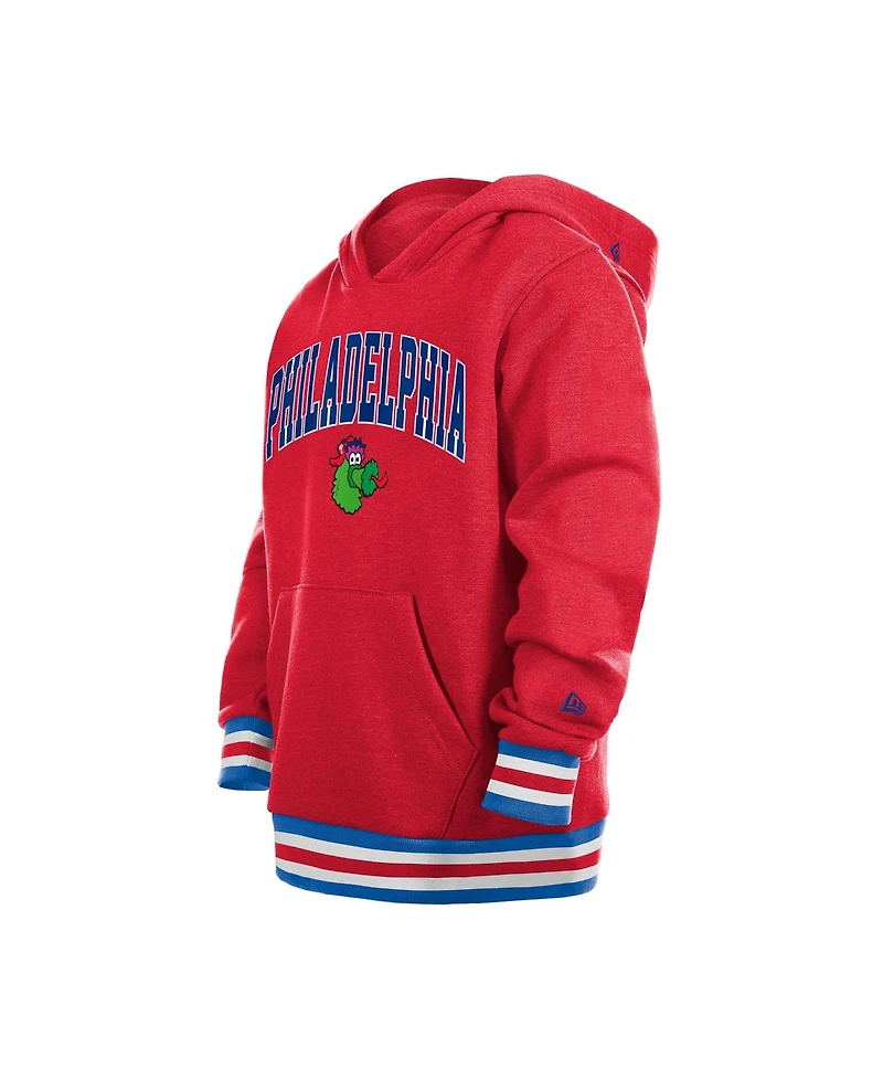 New Era Boys' and Girls' Philadelphia Phillies Fleece-Lined Kangaroo Pocket Pullover Hoodie