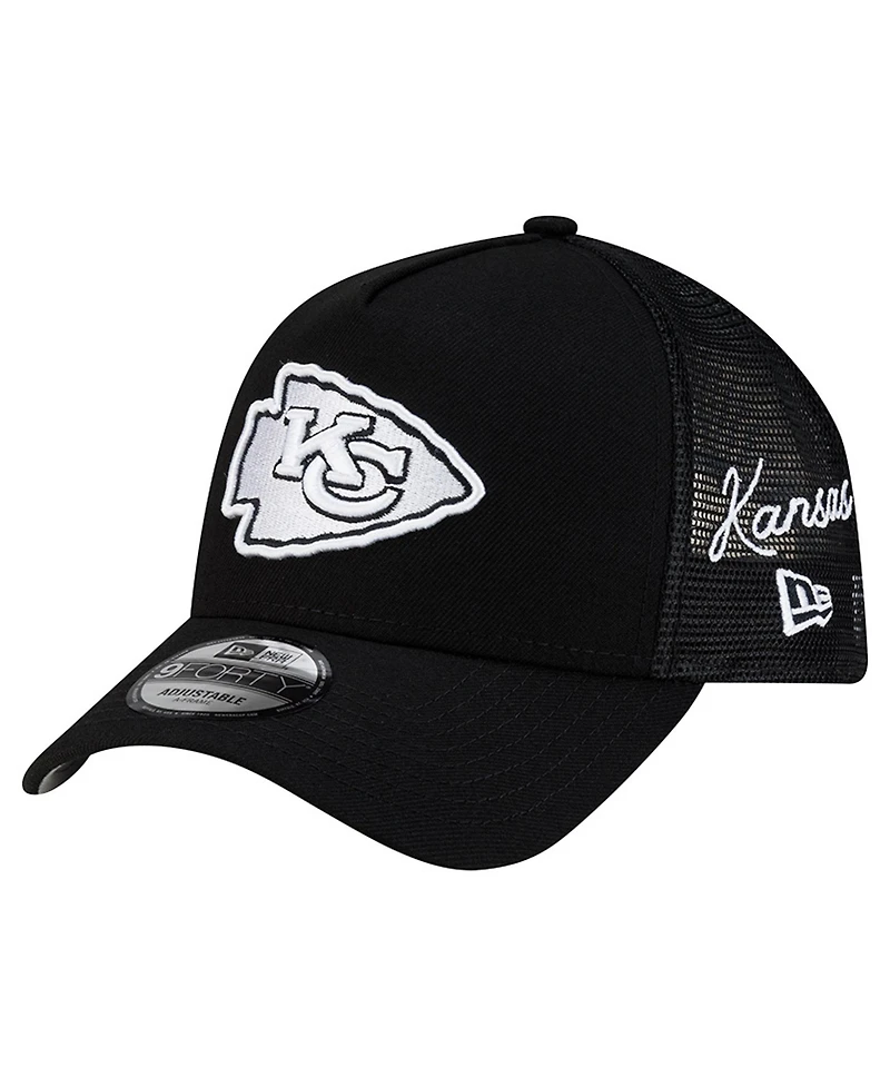 New Era Men's Kansas City Chiefs City Script Adjustable Baseball Cap