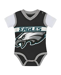 Outerstuff Baby Boys and Girls' Philadelphia Eagles Jersey Bodysuit Pants Set