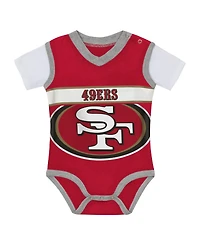 Outerstuff Baby Boys' and Girls' San Francisco 49ers Jersey Bodysuit and Pants Set