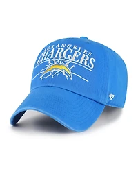 '47 Brand Men's Powder Blue Los Angeles Chargers Throwback Graphic Clean Up Adjustable Hat