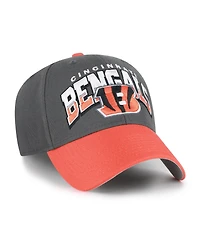'47 Brand Men's Charcoal Cincinnati Bengals Split Block Mvp Adjustable Hat