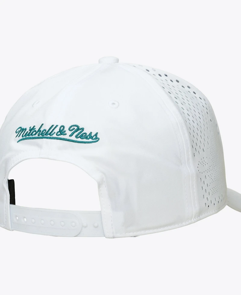 Mitchell & Ness Men's White Charlotte Hornets Perfect Lightweight Pro Crown Adjustable Hat