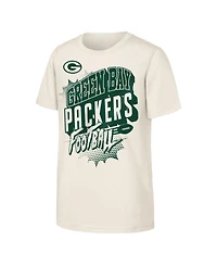 Outerstuff Boys' 4-20 and Girls' 4-16 Green Bay Packers Action Comic Crewneck Screen-Print Graphic T-Shirt