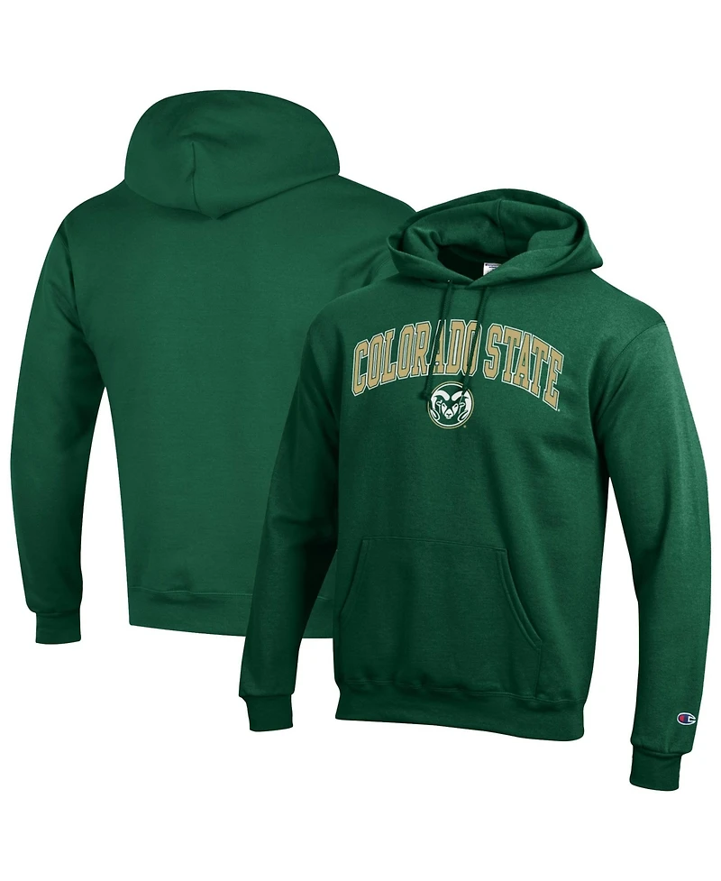 Champion Men's Colorado State Rams Arch Over Logo Fleece-Lined Long-Sleeve Pullover Hoodie