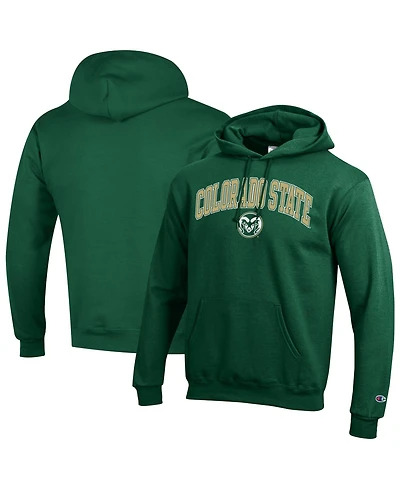 Champion Men's Colorado State Rams Arch Over Logo Fleece-Lined Long-Sleeve Pullover Hoodie