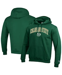 Champion Men's Colorado State Rams Arch Over Logo Fleece-Lined Long-Sleeve Pullover Hoodie