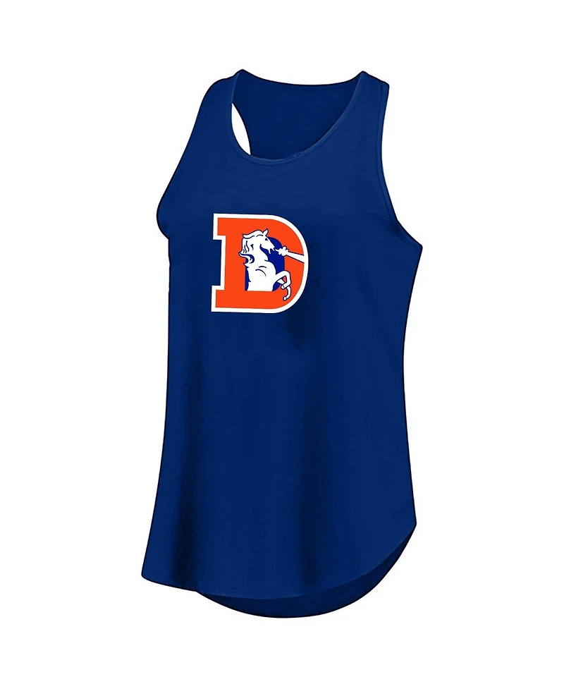 Profile Women's Plus Denver Broncos Scoop Neck Racerback Tank Top
