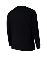 Fanatics Men's Black Seattle Seahawks Big Tall Pop Long Sleeve T-Shirt