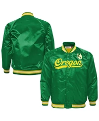 Mitchell & Ness Boys' and Girls' 4-16 Oregon Ducks Raglan-Sleeve Lightweight Jacket