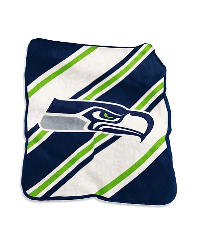 Logo Brands Seattle Seahawks 50" x 60" Raschel Stripe Throw Blanket