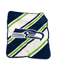 Logo Brands Seattle Seahawks 50" x 60" Raschel Stripe Throw Blanket