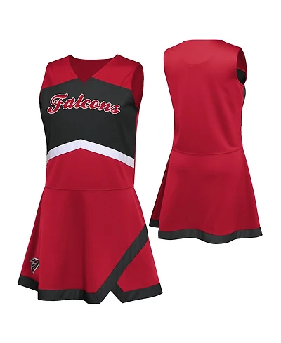 Outerstuff Toddler Girls' 2T-5T Atlanta Falcons Cheer Captain V-Neck Jumper Dress and Bloomers Set