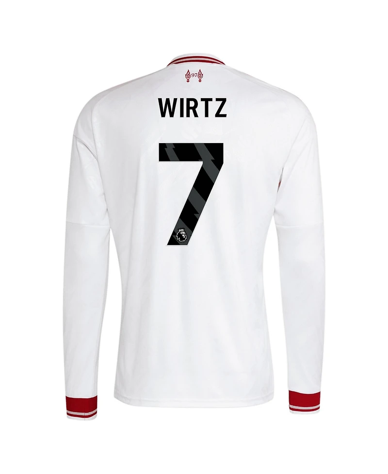 adidas Men's Liverpool Florian Wirtz 2026/27 Away Replica Long-Sleeve Jersey