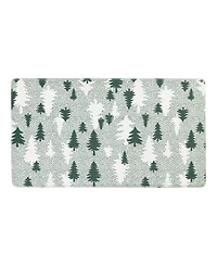 Eddie Bauer Christmas Trees Non-Slip Kitchen Mat